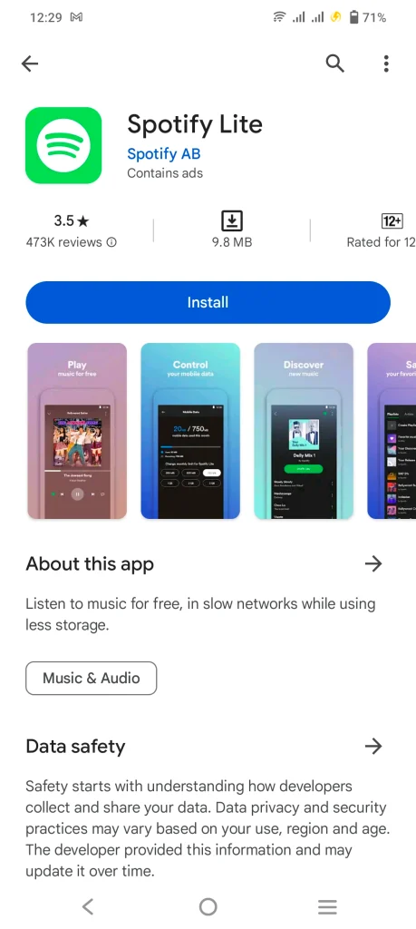 Spotify Music APP Account
