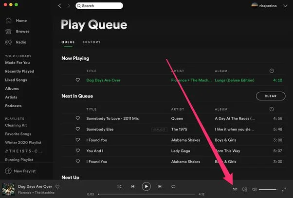 Desktop Spotify Queue 